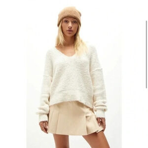 Free People Sugar and Spice vegan leather skirt size 12